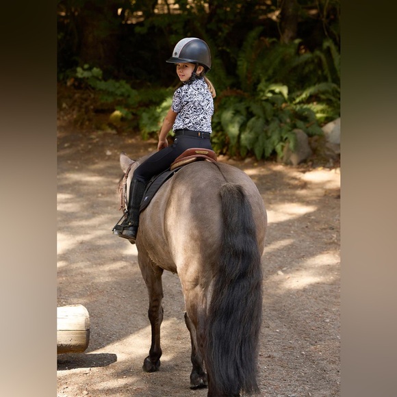 Kerrits Kids Coolcore Silicone Full Leg Riding Tech Tight Equestrian Pant Large - Picture 4 of 15